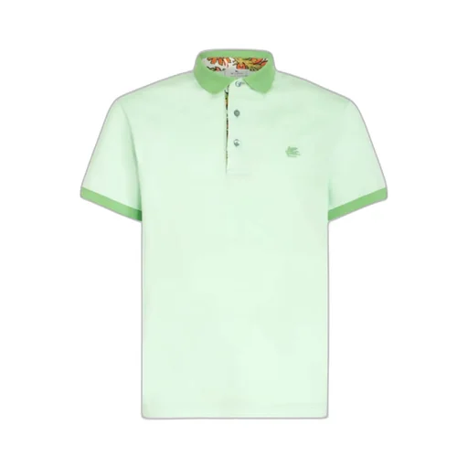 Logo Embroidered Short Sleeved Polo Shirt