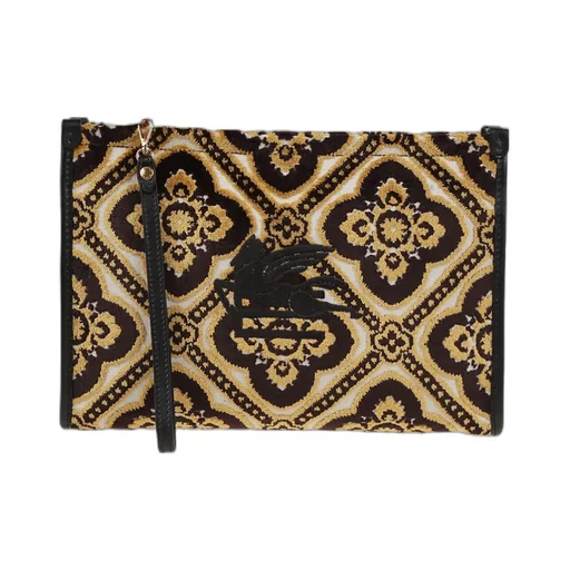 Pegaso Embroidered Zipped Makeup Bag