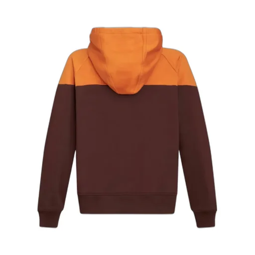 Pegaso-Embroidered Two-Toned Drawstring Hoodie