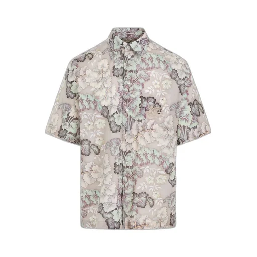 Floral Printed Short Sleeved Shirt