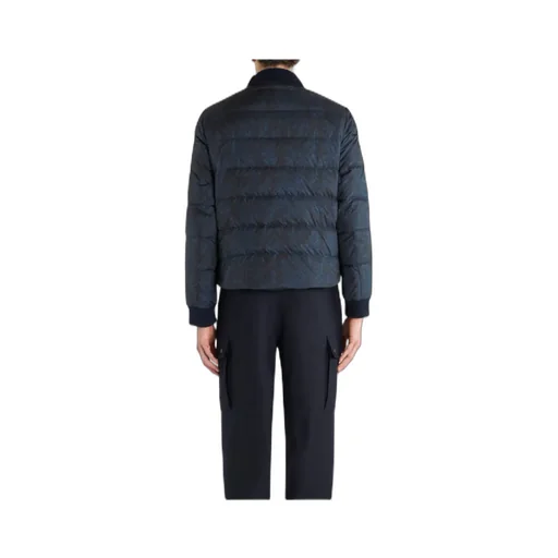 Paisley-Printed Zip-Up Padded Jacket
