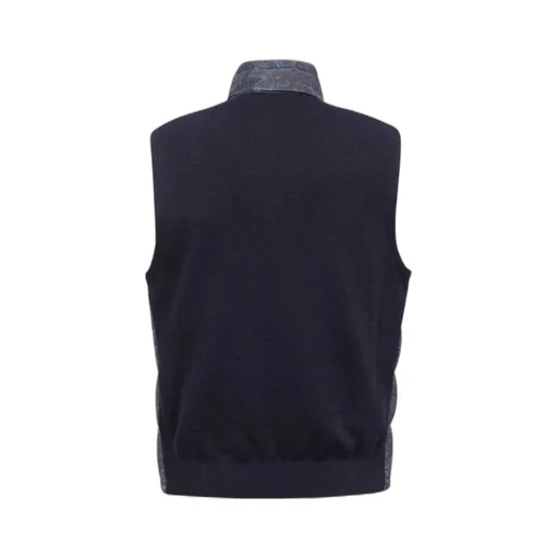 High Collar Sleeveless Vest