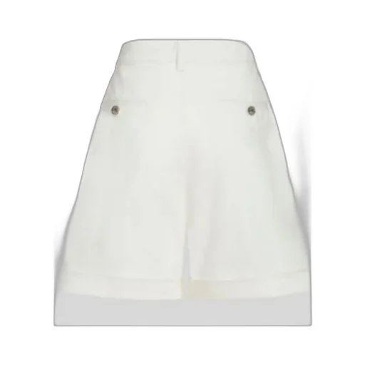 Chevron High-Waist Bermuda Shorts