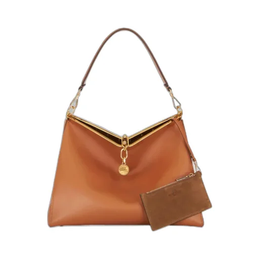 Vela Pegaso Motif Large Shoulder Bag