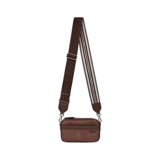 Paisley-Print Small Shoulder Bag