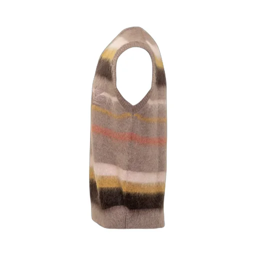 V-Neck Sleeveless Knitted Jumper