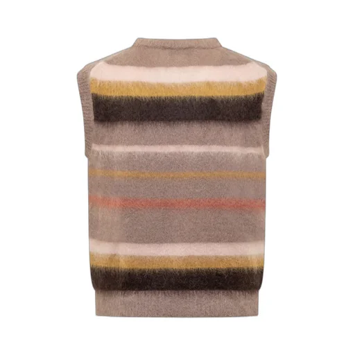 V-Neck Sleeveless Knitted Jumper
