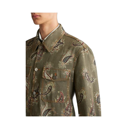 Paisley Denim Overshirt