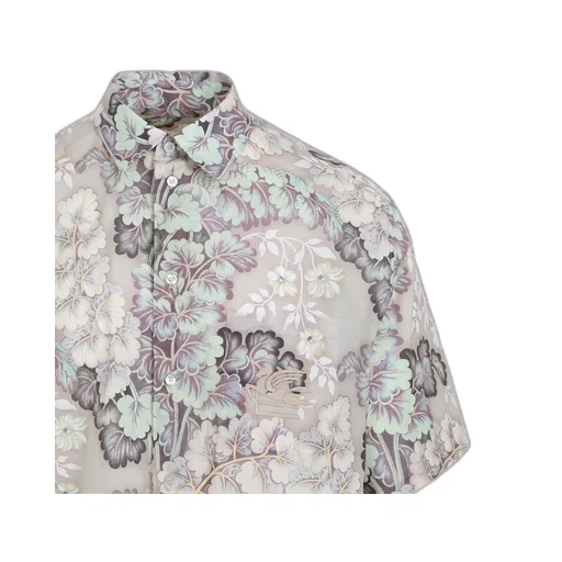 Floral Printed Short Sleeved Shirt