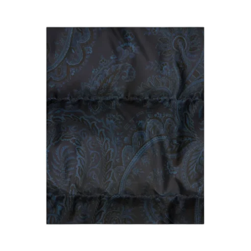 Paisley-Printed Zip-Up Padded Jacket
