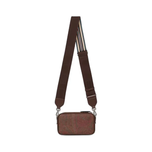 Paisley-Print Small Shoulder Bag