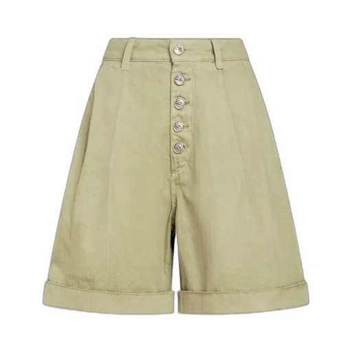 Cotton Bermuda Shorts With Buttons
