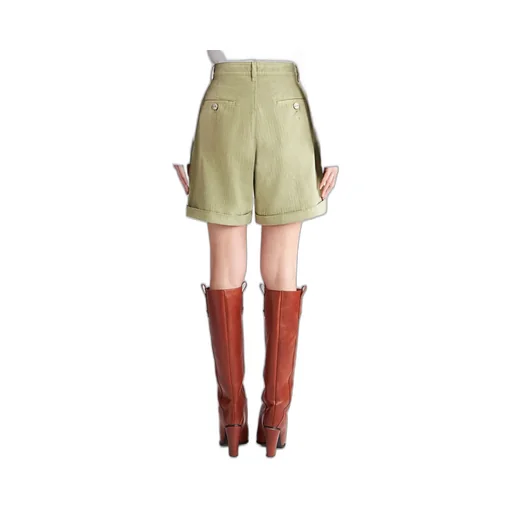 Cotton Bermuda Shorts With Buttons