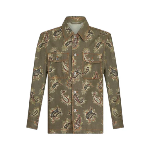 Paisley Denim Overshirt