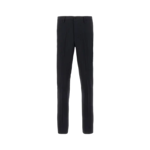 Pressed-Crease Straight Leg Trousers
