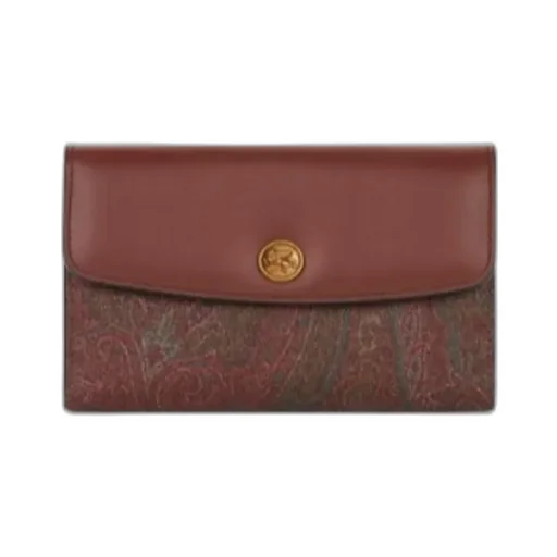 Essential Paisley Printed Foldover-Top Wallet