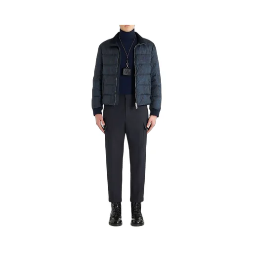 Cargo-Pockets Stretched Tapered Trousers