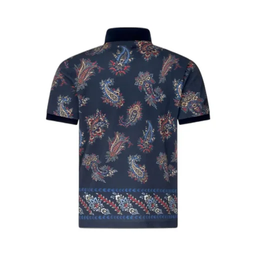 Paisley Cotton Polo Shirt