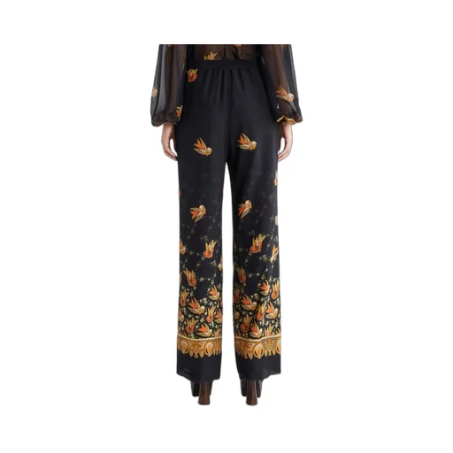 Paisley Printed Straight Leg Trousers