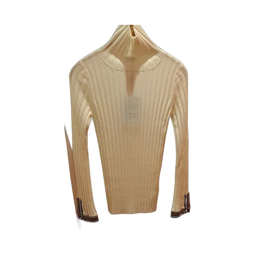 Polo Neck Ribbed Jumper