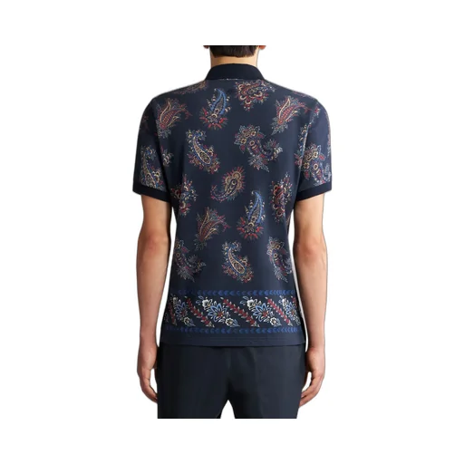 Paisley Cotton Polo Shirt