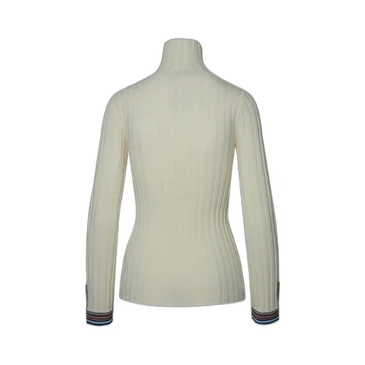 Polo Neck Ribbed Jumper