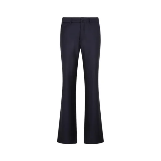Striped Straight-Leg Trousers