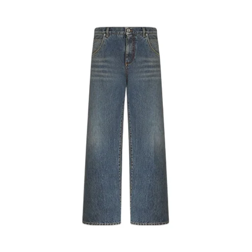 Pegaso Embroidered Wide-Leg Jeans