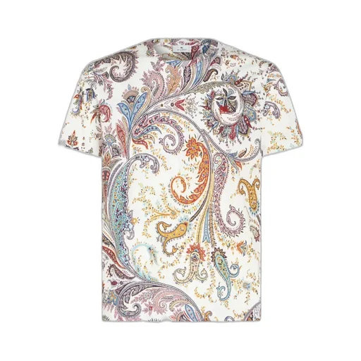 Paisley-Print T-Shirt With Logo