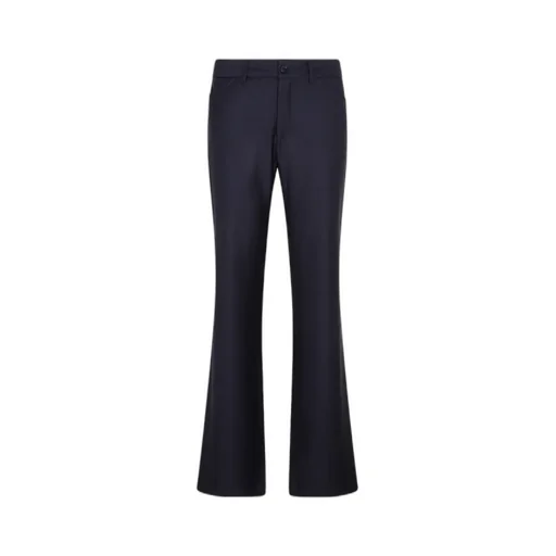 Striped Straight-Leg Trousers