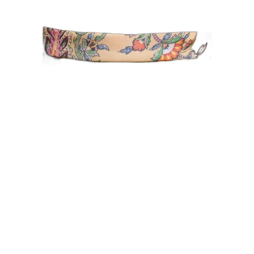 High-Waist Paisley-Printed Pleated Midi Skirt