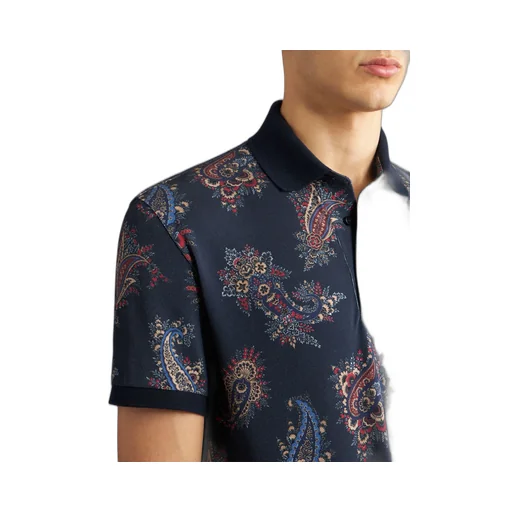 Paisley Cotton Polo Shirt