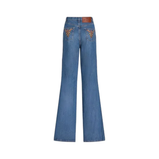 High-Waisted Flared Jeans
