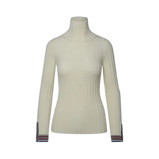 Polo Neck Ribbed Jumper