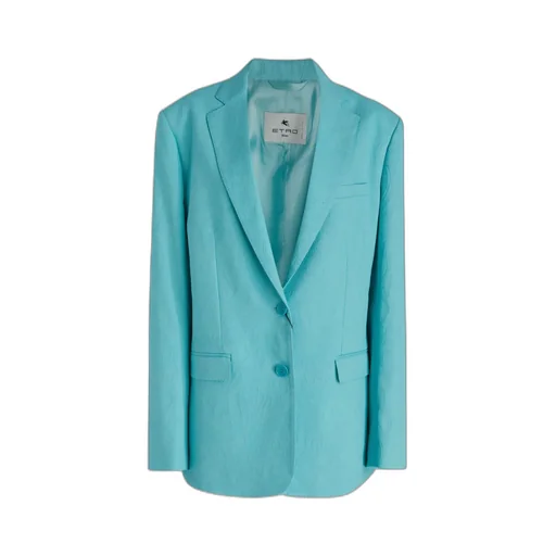 Paisley Jacquard Single-Breasted Jacket