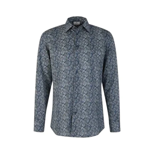 Allover Printed Long-Sleeved Shirt