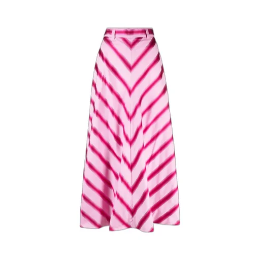 Striped A-Line Skirt
