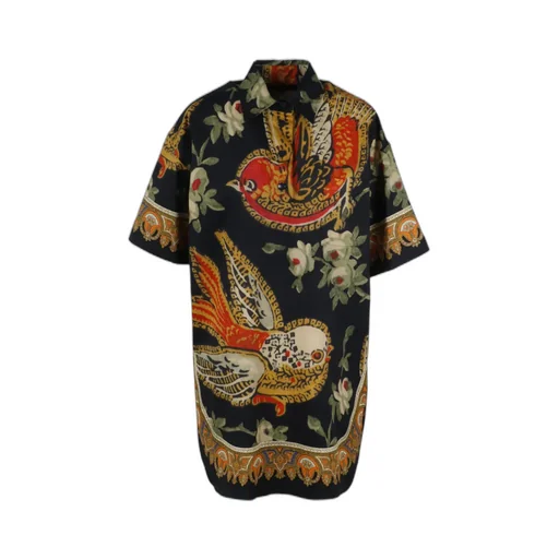 Graphic-Print Shirtdress