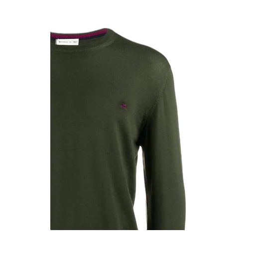 Logo-Embroidered Crewneck Knitted Jumper
