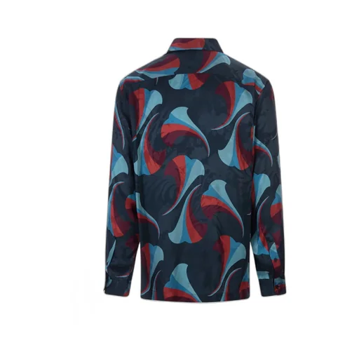 Logo Embroidered Floral-Printed Bowling Shirt