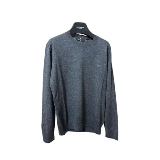 Logo Embroidered Crewneck Knitted Jumper