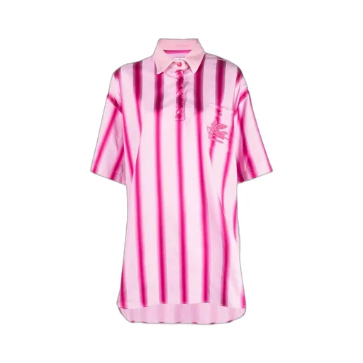 Embroidered-Logo Striped Shirt
