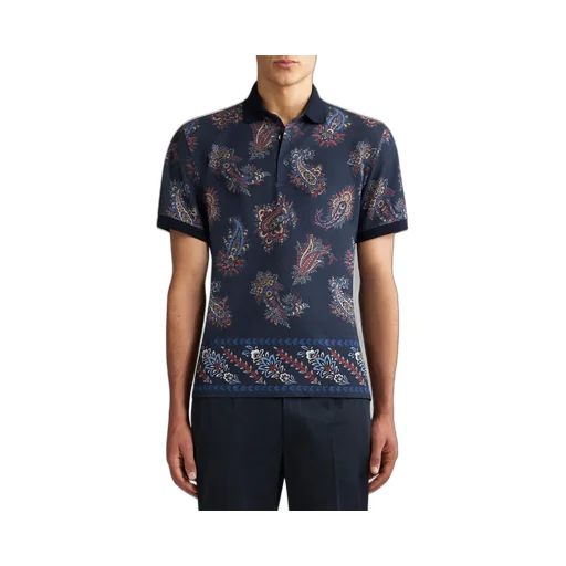 Paisley Cotton Polo Shirt