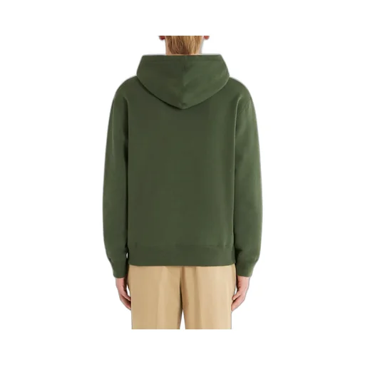 Logo Embroidered Drawstring Hoodie