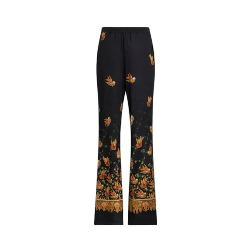 Paisley Printed Straight Leg Trousers