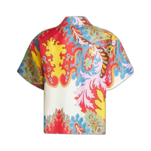 Graphic Printed Button-Up Shirt