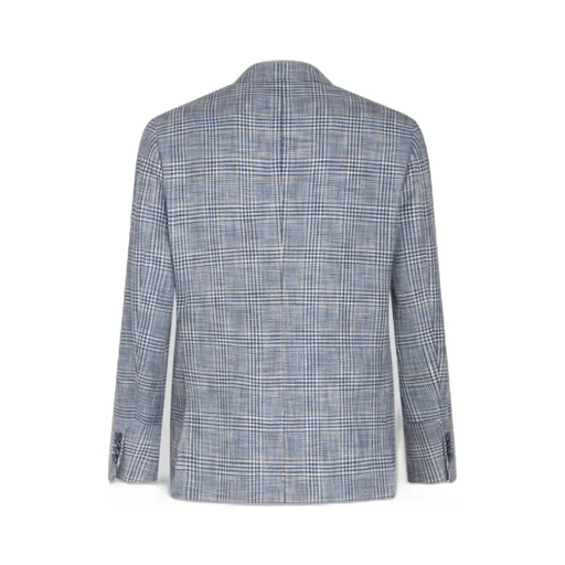 Checked Single-Breasted Blazer