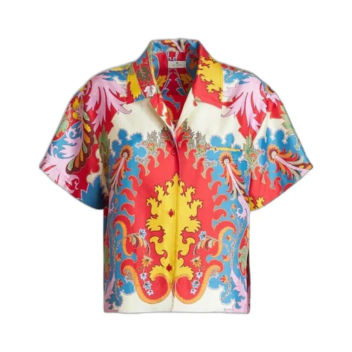 Graphic Printed Button-Up Shirt