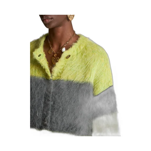 Crewneck Long-Sleeved Cardigan
