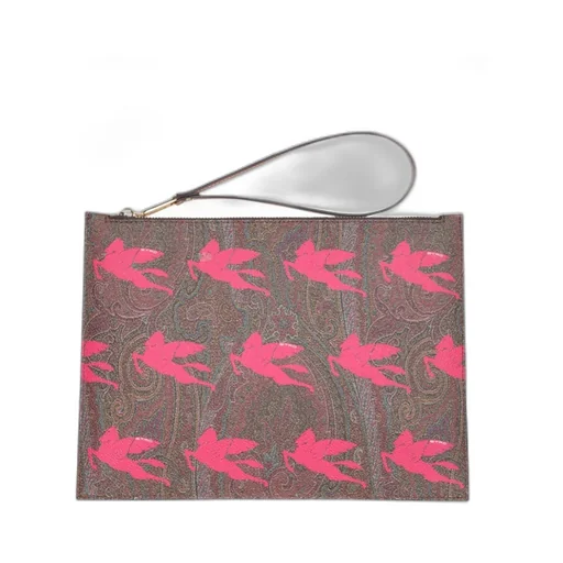 Pegasus Paisley-Print Clutch Bag